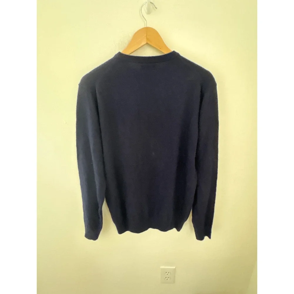 Emi Maglia Mens Navy Blue Wool Cashmere Blend Crewneck Sweater‎ Made in Italy M